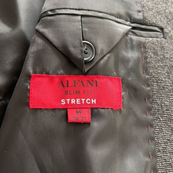 Alfani Slim Fit Stretch Mens Blazer Sz- 39-41 - Picture 4 of 13